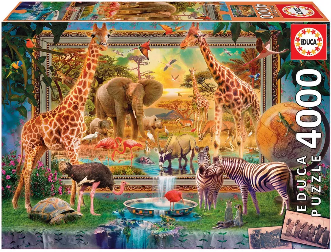 Educa Het Leven in de Jungle Puzzel 4000 Stuks