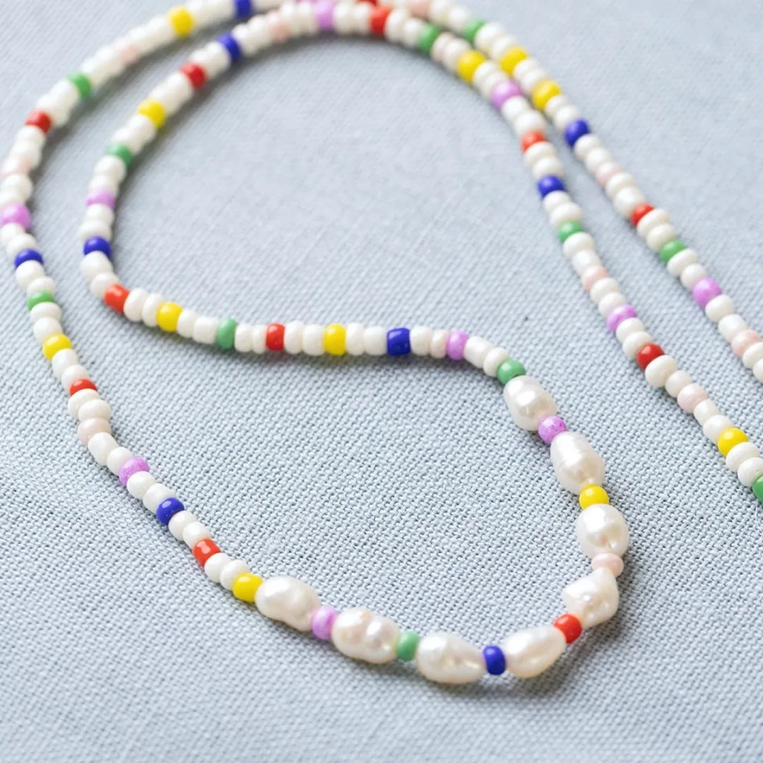 Creativ Company Mini Hobbyset Sieraden Zoetwaterparels - Multicolor