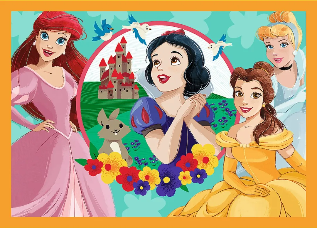 Trefl Disney 4-in-1 Puzzel - 70 Stuks - Multicolor