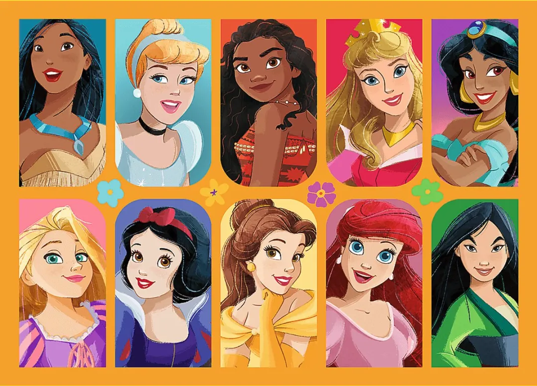 Trefl Disney 4-in-1 Puzzel - 70 Stuks - Multicolor