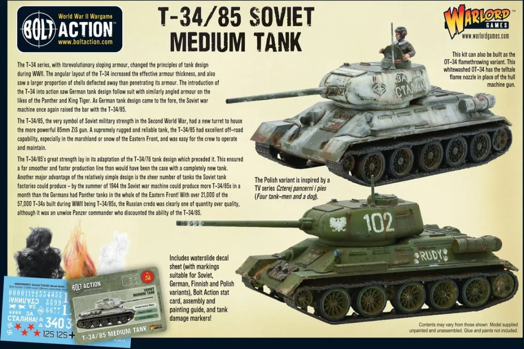 Warlord Games Bolt Action T-34/85 - 1 Model