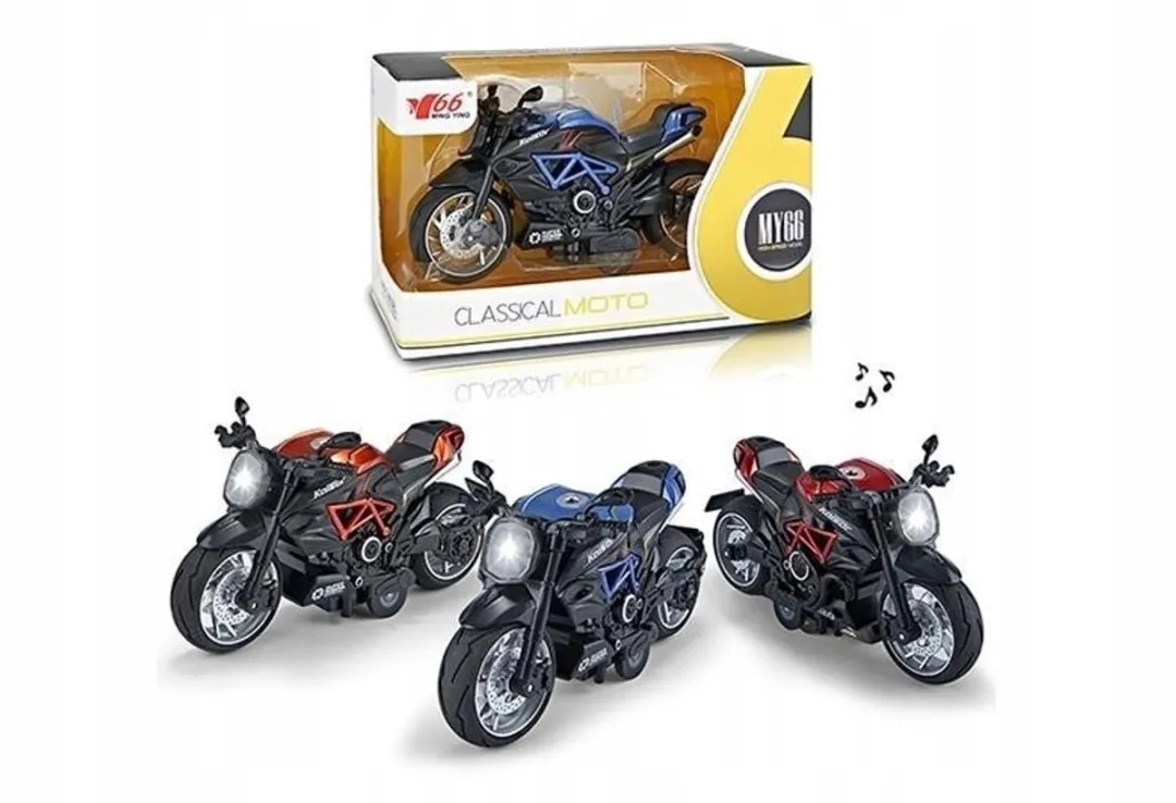 Race Motor met Pull-Back Motor Geluid & Licht