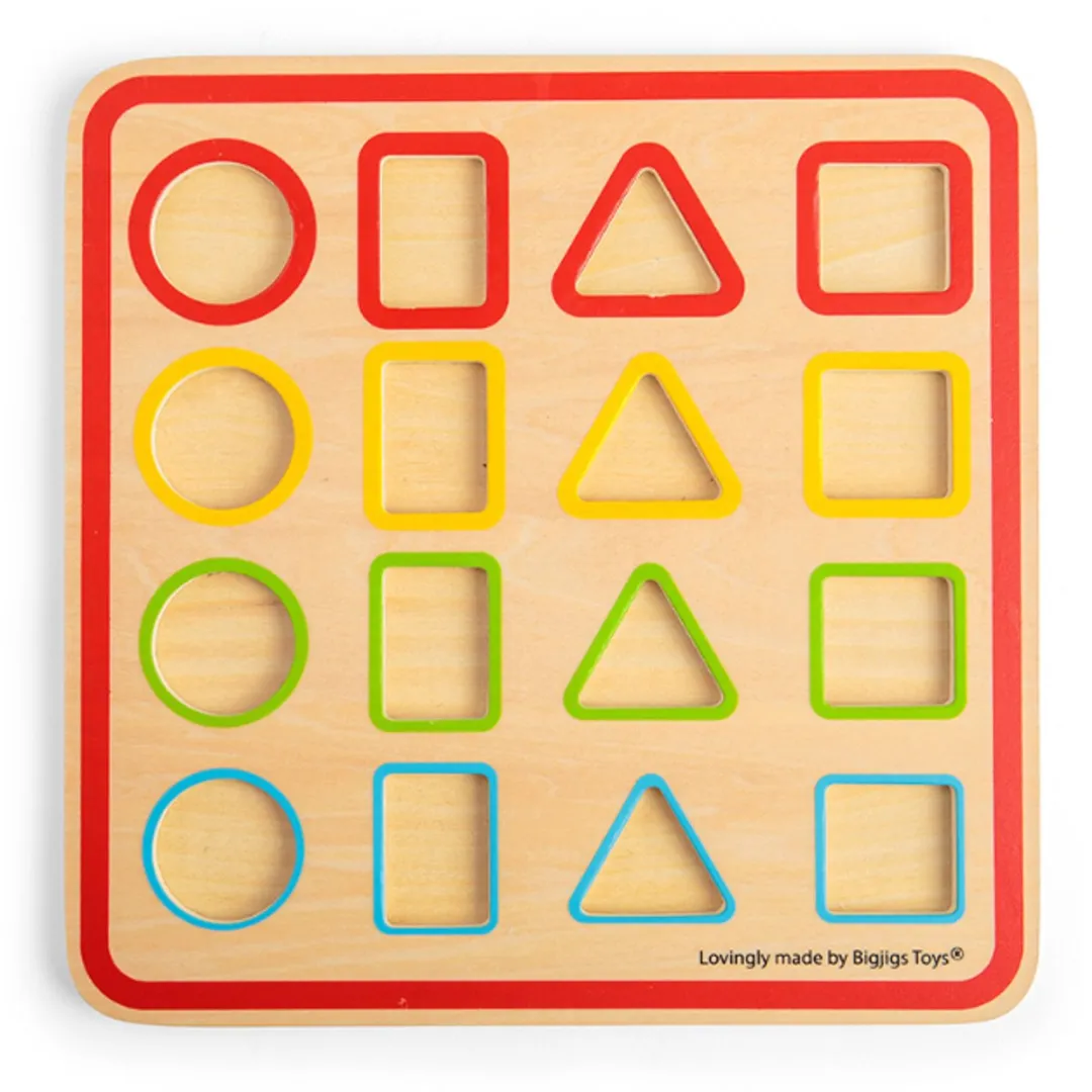 BIGJIGS Vormpuzzel 1000-delig Multicolor - FSC Hout