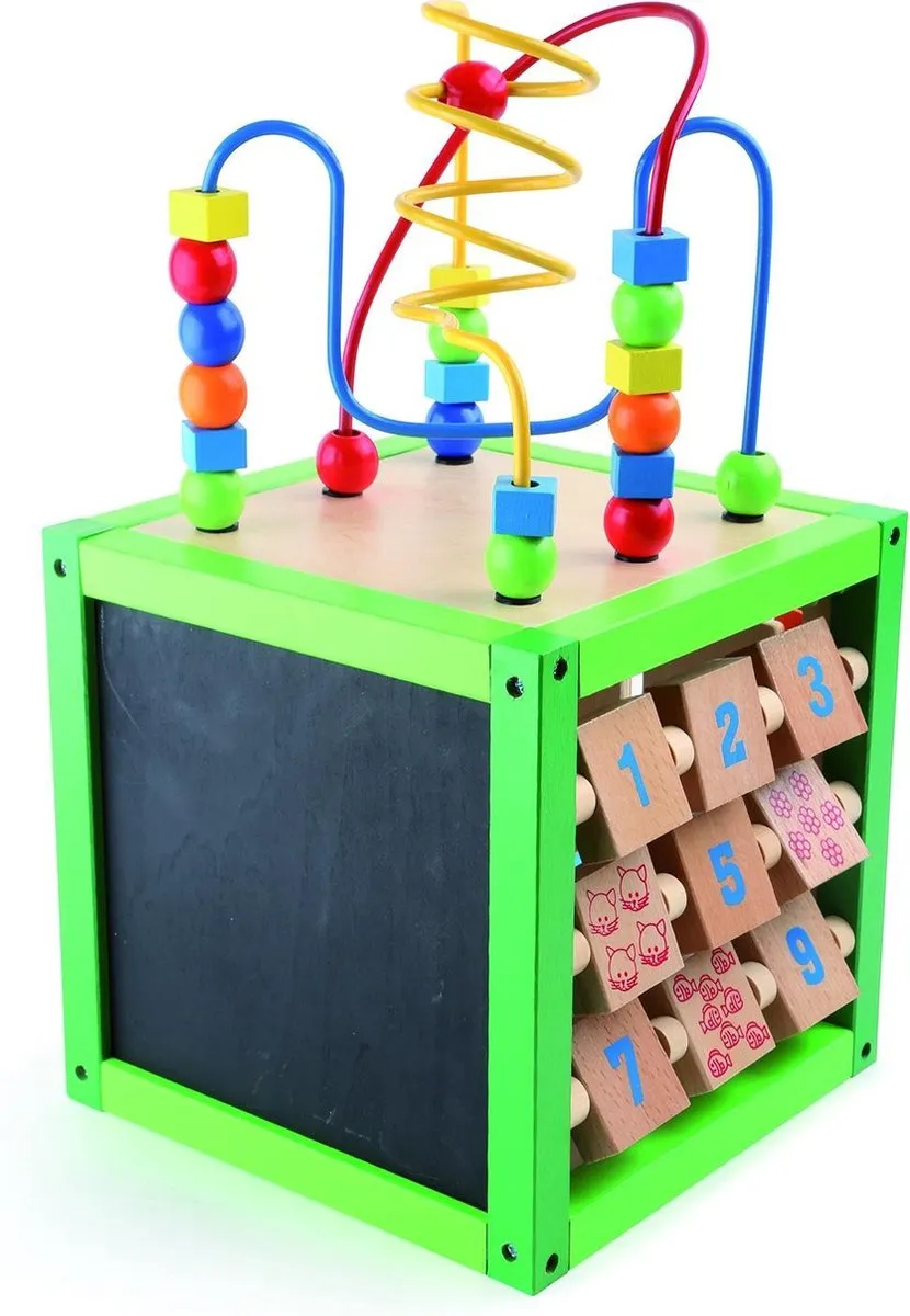 Small Foot Spring Motor Skills Training Cube - Multicolor - afbeelding 6 van 6