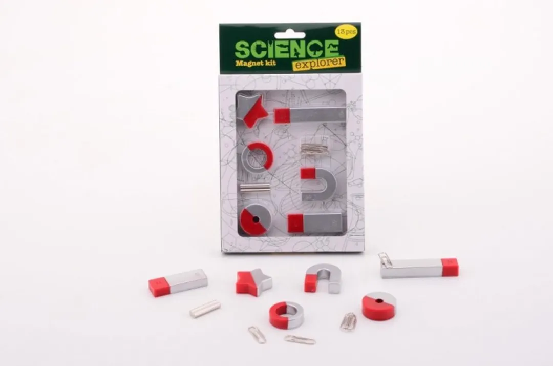 Johntoy Science Explorer Magnetenset 8-delig 29511 - Rood/Zilver