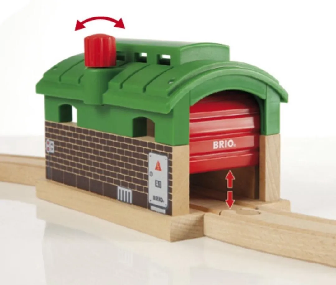 BRIO Treingarage met roldeuren 33574 - Groen