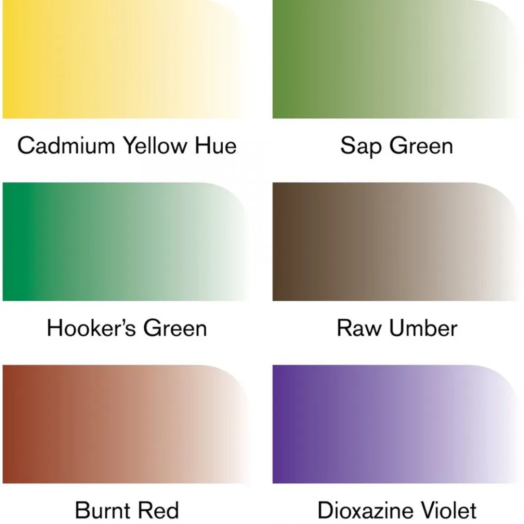 Winsor & Newton Watercolour Marker Basic Tones - 6 Stuks