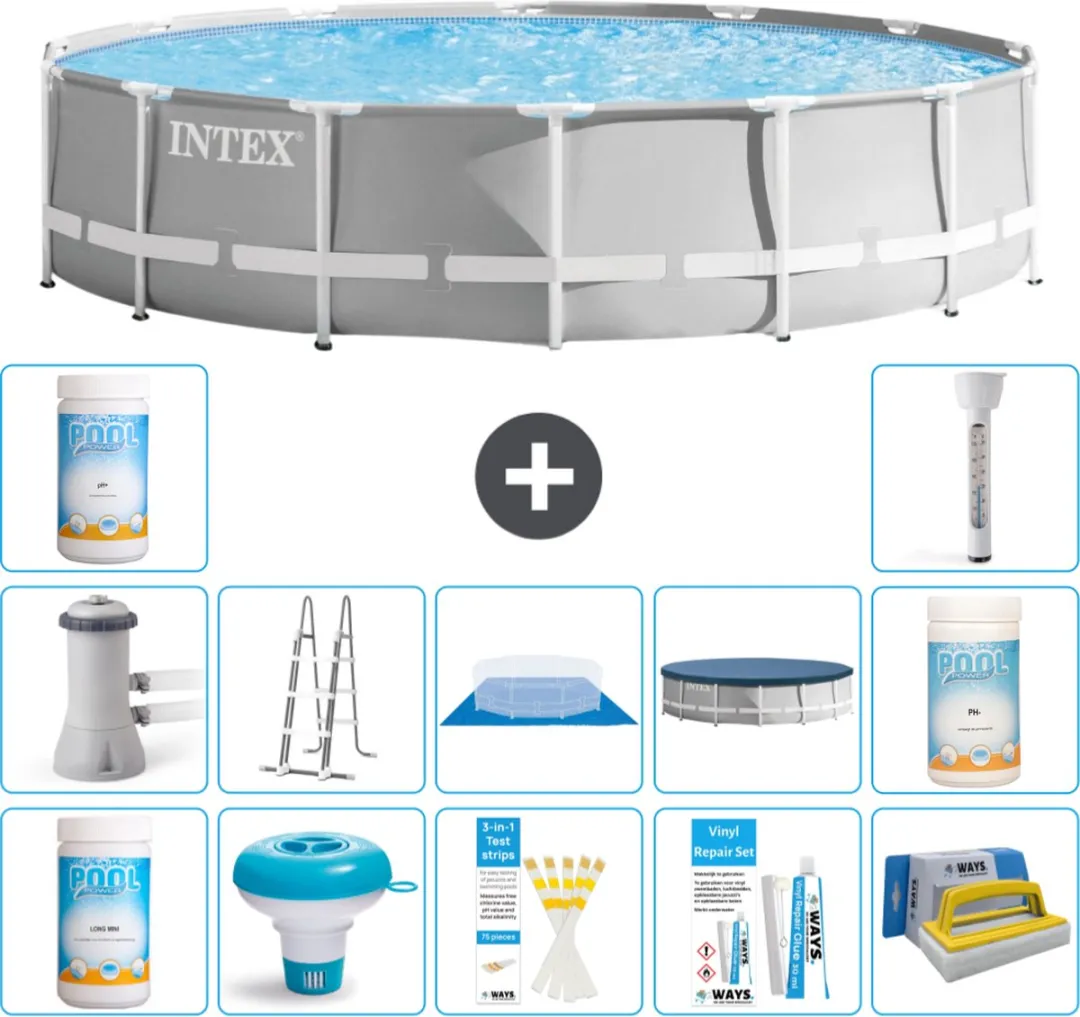 Intex Rond Prism Frame Zwembad 427x107cm