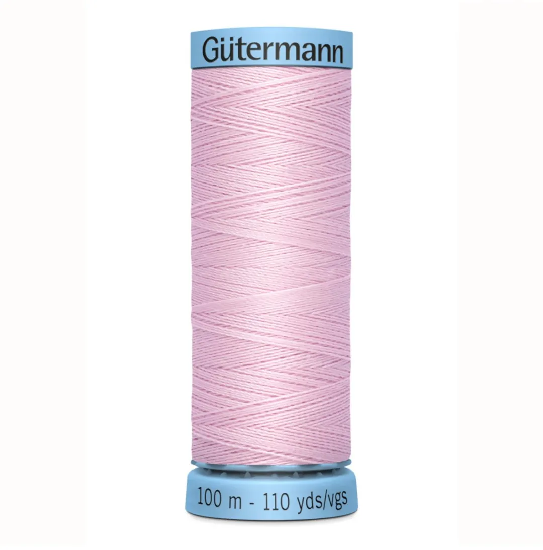 Gutermann Zijde Garen 100m - Zwart/Grijs/Wit