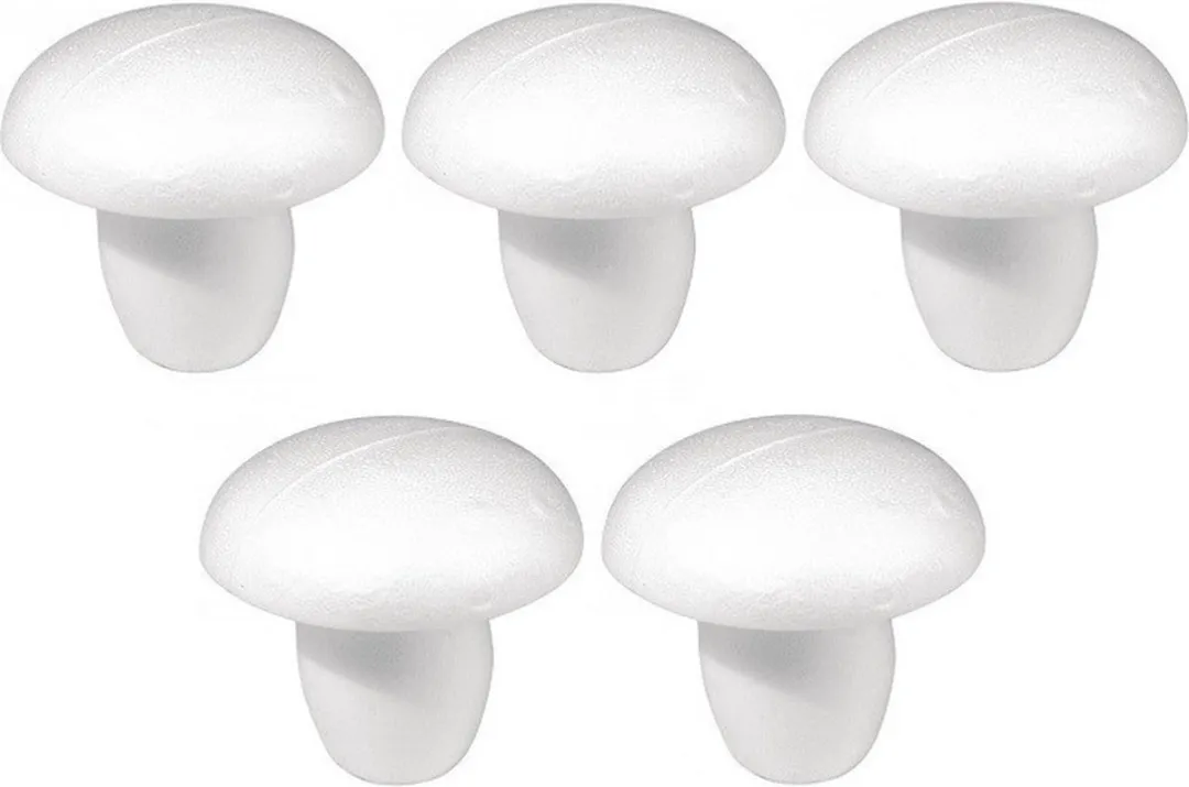 Rayher hobby DIY Piepschuim Paddestoel 5 Stuks