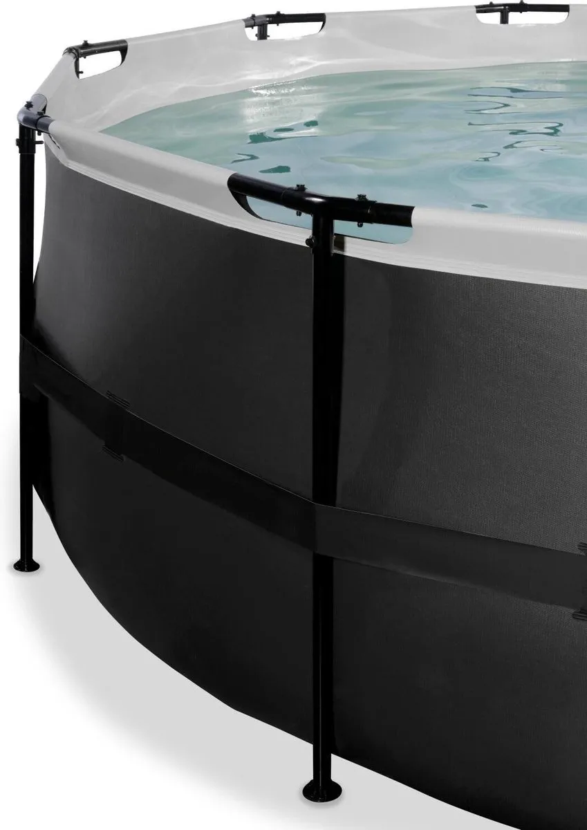 EXIT Toys Zwembad Black Leather 427x122cm - Zwart