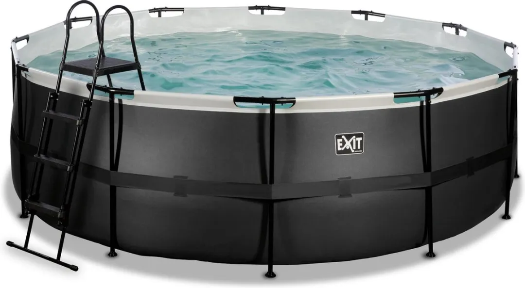 EXIT Toys Zwembad Black Leather 427x122cm