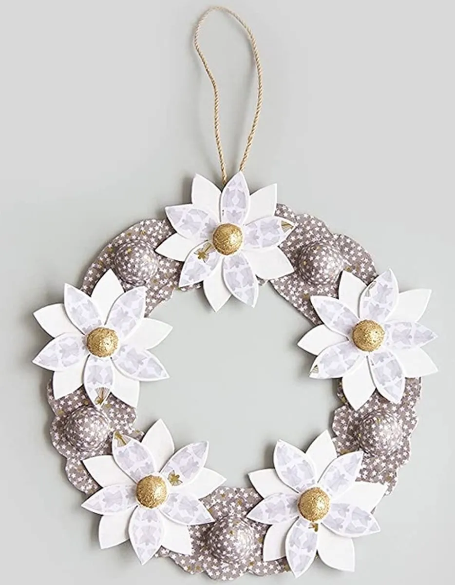 Decopatch Kerstkrans 29cm - Bruin