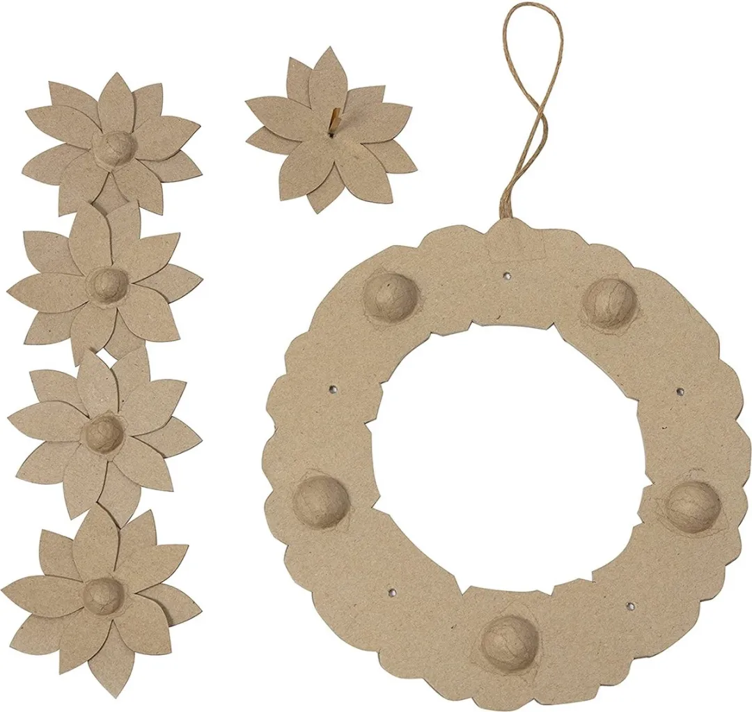 Decopatch Kerstkrans 29cm - Bruin