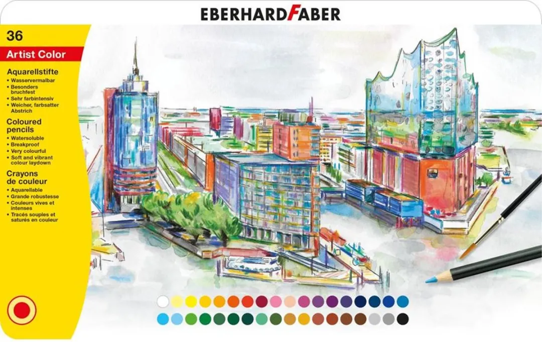 Eberhard Faber Artist Color EF-516036 Aquarelpotlood - 36 Stuks - afbeelding 6 van 6
