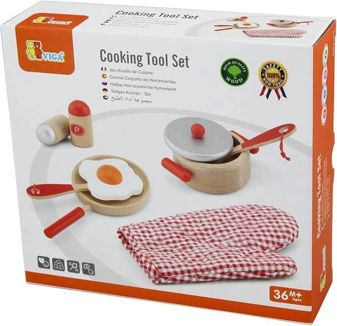 Vigatoys Kookset 8-delig - Rood