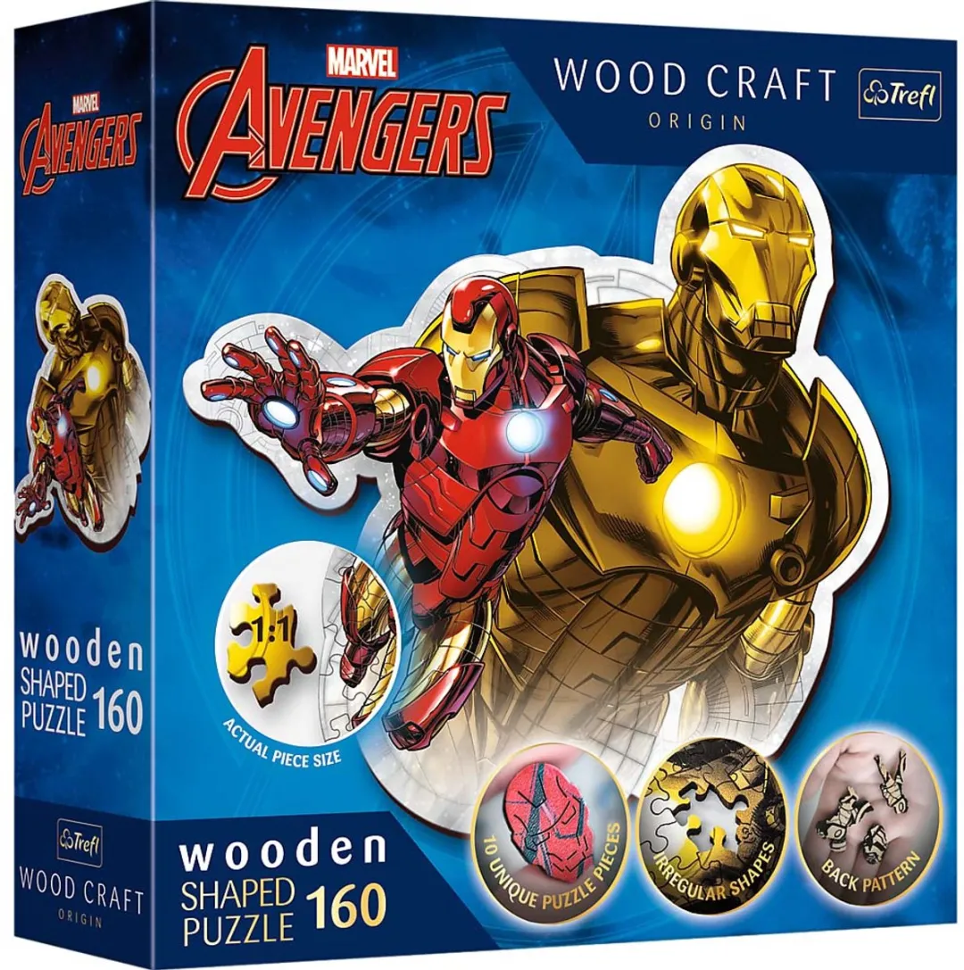 Trefl Brave Iron Man Disney Marvel Heroes Houten Puzzels 1000 Stuks