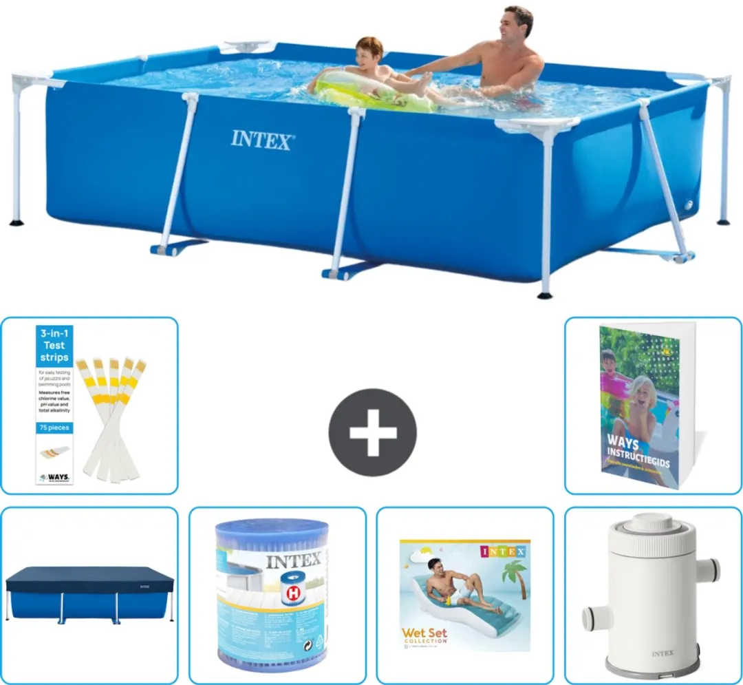 Intex Rechthoekig Frame Zwembad 260x160cm