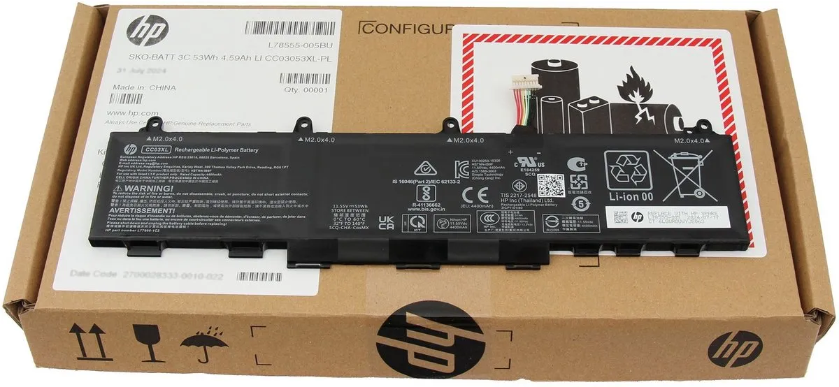 HP 8PV70AV Accu - 53Wh
