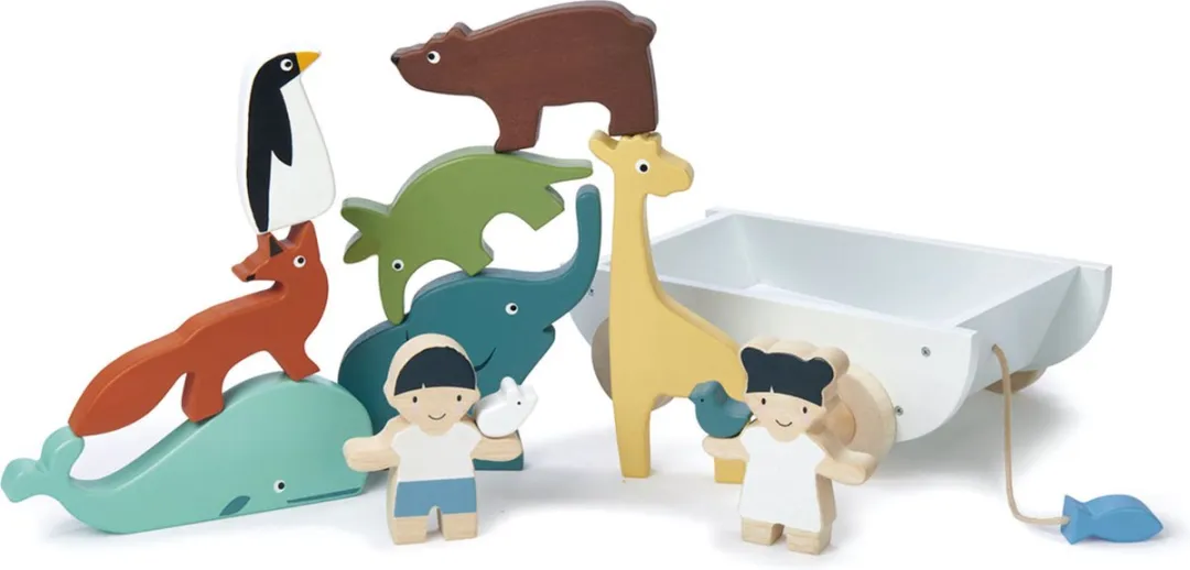 Tender Leaf Toys De Vriendschapsboot - Blauw - afbeelding 6 van 6