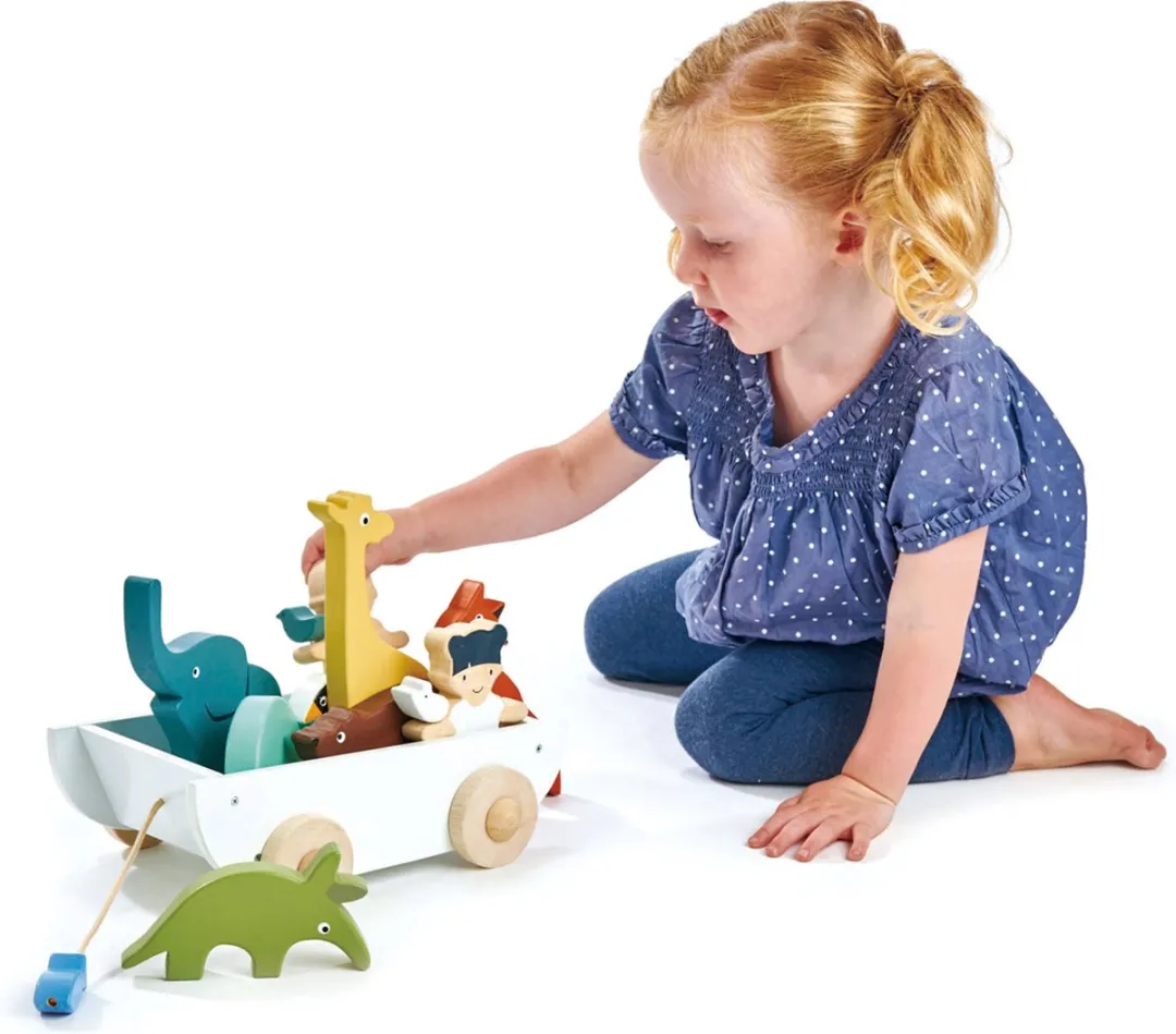 Tender Leaf Toys De Vriendschapsboot - Blauw