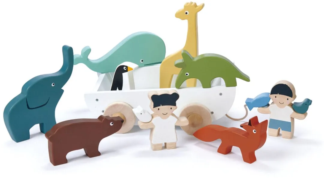 Tender Leaf Toys De Vriendschapsboot - Blauw