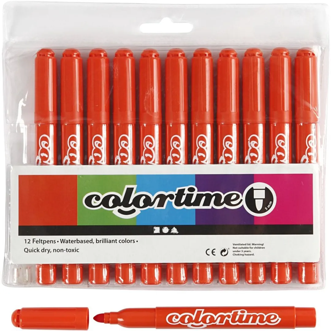 Colortime Stift 5mm Donkeroranje