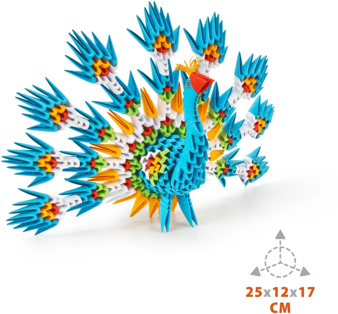 Alexander Toys Origami 3D Pauw - 549 Onderdelen
