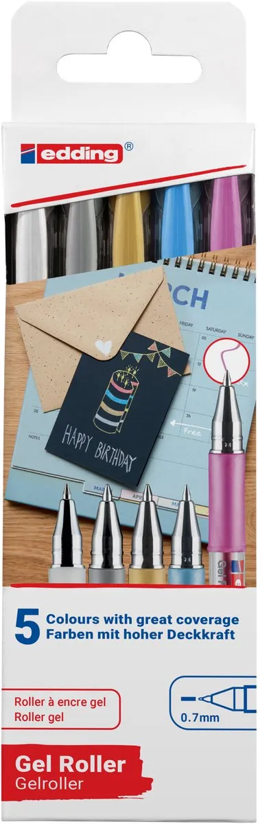 edding 2185/5S Gelpen Set