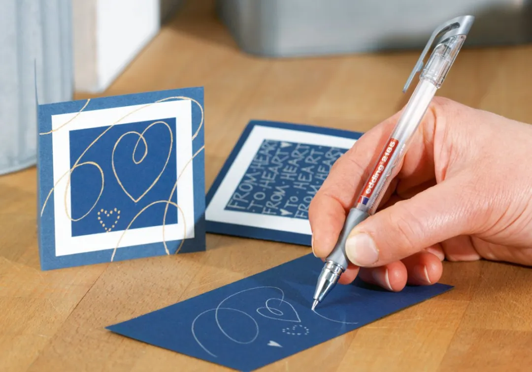 edding 2185/5S Gelpen Set - 5 Stuks - Metallic Kleuren
