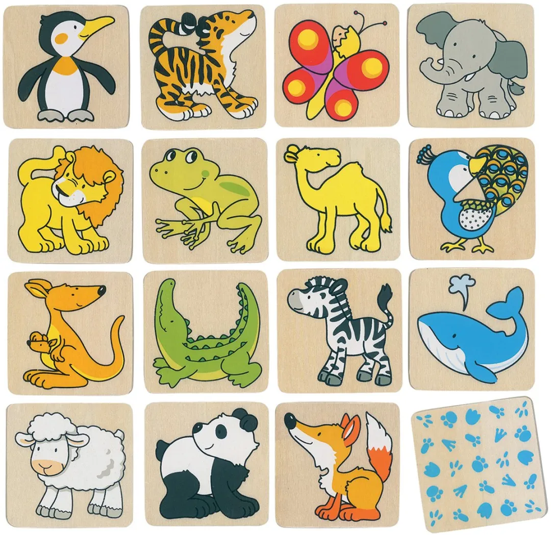 Goki Memo Game Animals 56787 - Multicolor