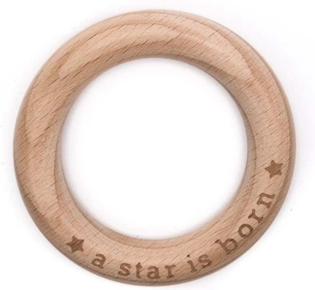 Durable Houten Bijtring A Star is Born - Bruin