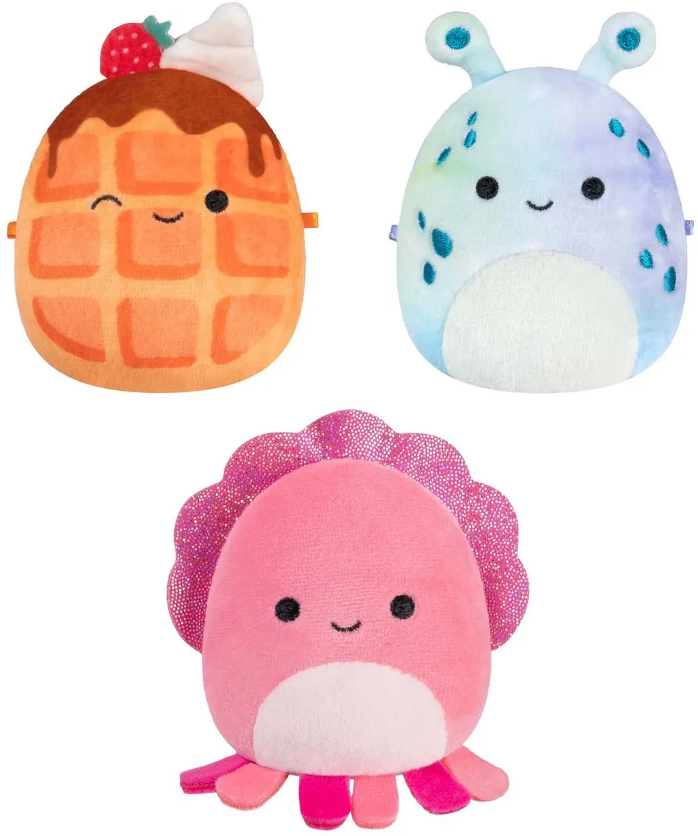 Squishmallows Micromallows 6,5cm 3 Pack - Auggie & Zinx - Multicolor