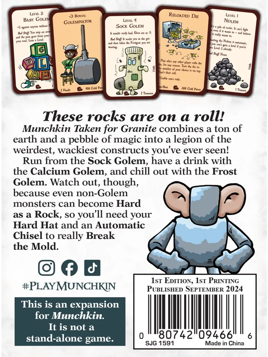 Steve Jackson Games Munchkin Taken for Granite Uitbreiding - 3-6 Spelers