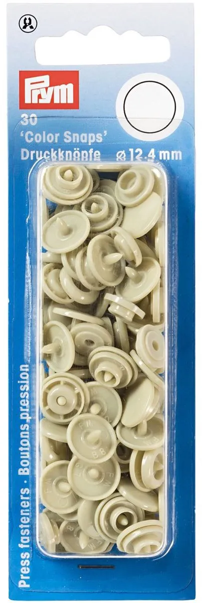 Prym Drukknoop ColorSnaps 12,4mm - Beige - 30 Stuks