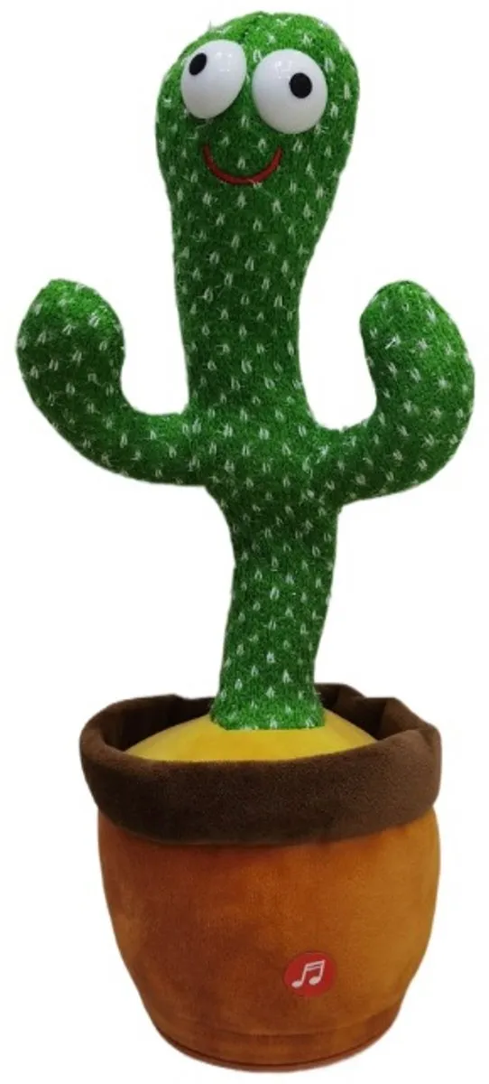 VDTOYS Dansende Cactus Naturel - 32cm - Oplaadbaar - 120 TikTok Liedjes
