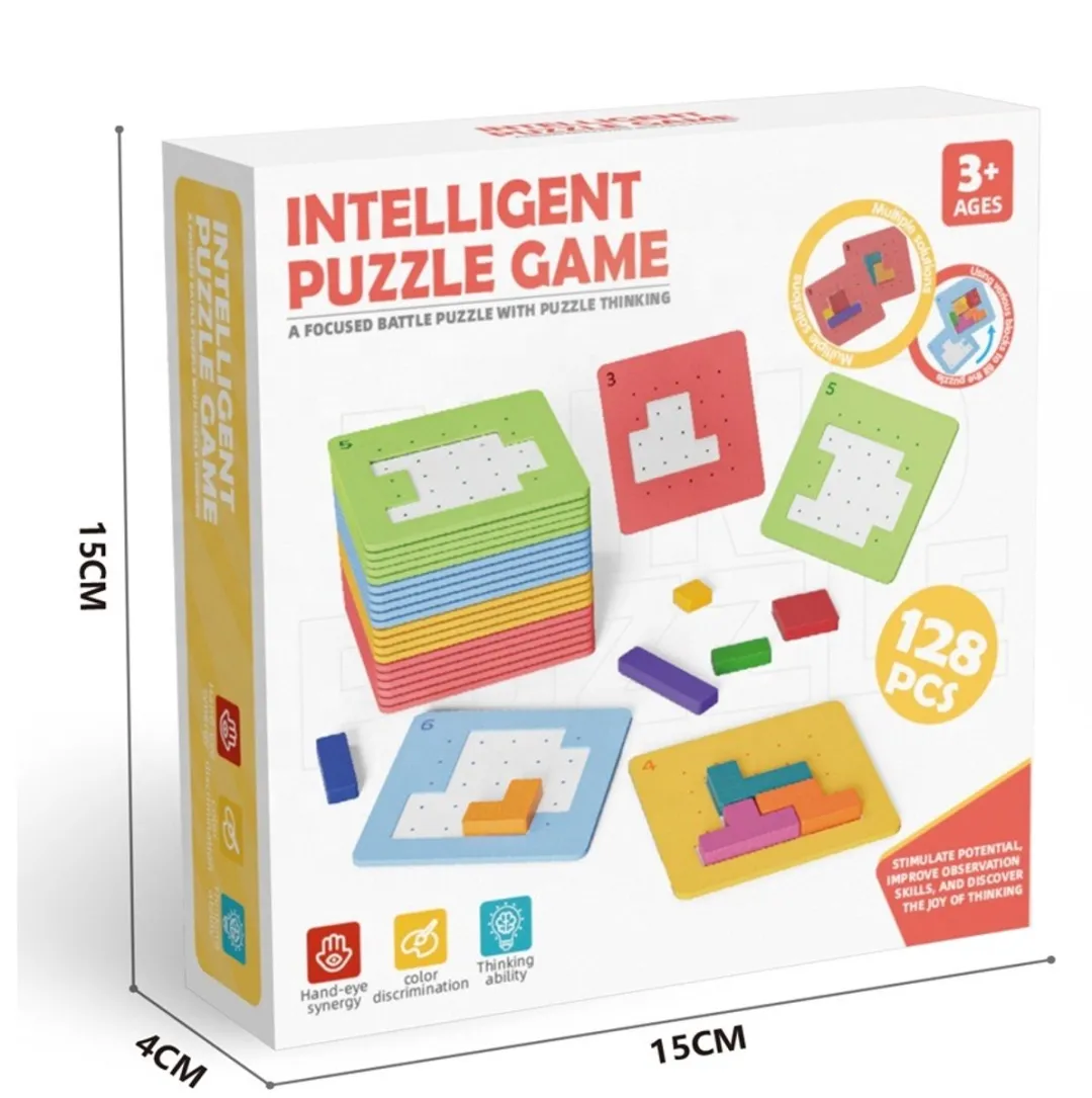 Shantou Toys Intelligent Puzzle ME-165 - Houten Logica-En Blokpuzzel - Veelkleurig
