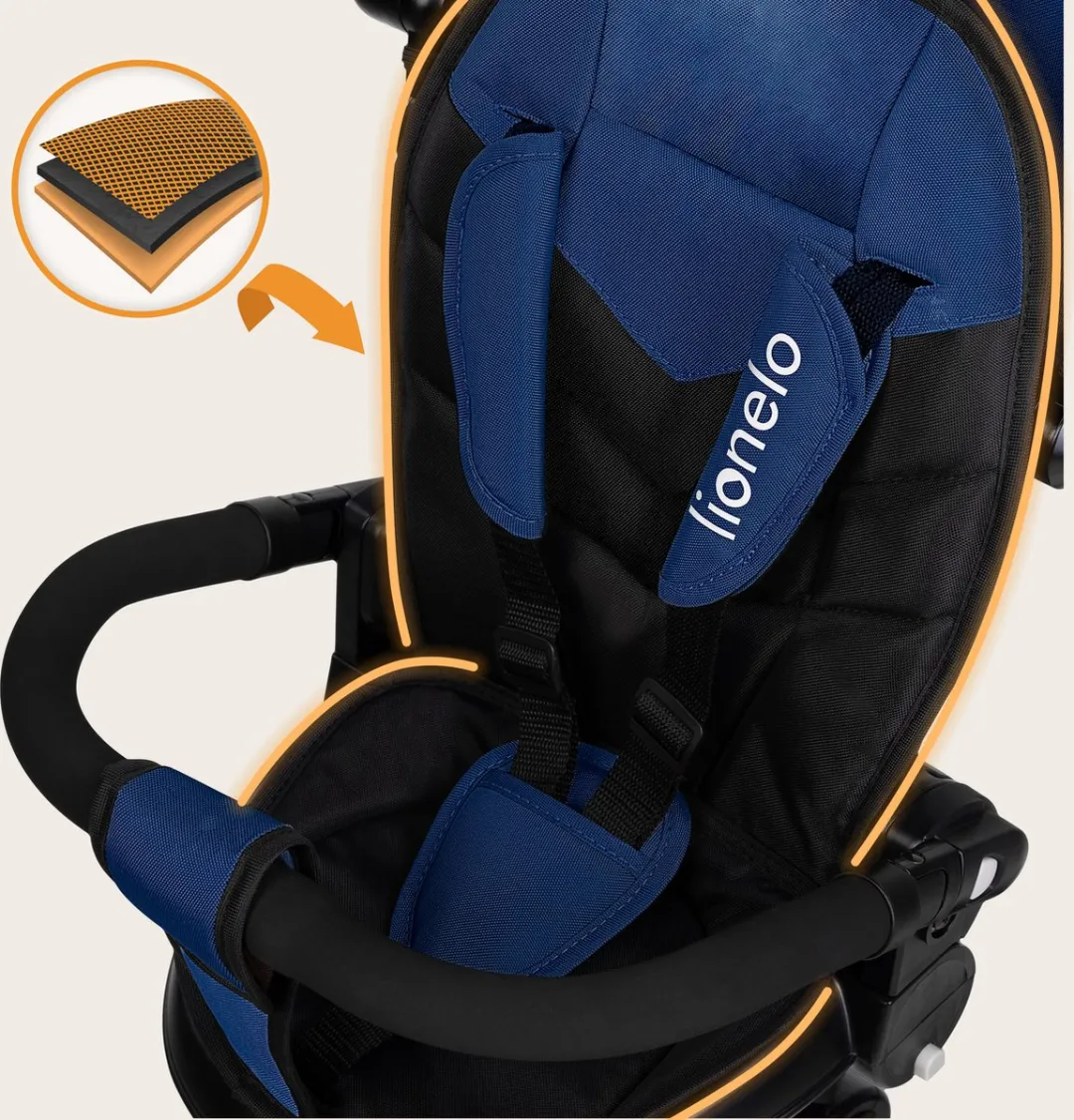Lionelo Tris Plus Kinderfiets 2-in-1 - Grey Stone - afbeelding 6 van 6