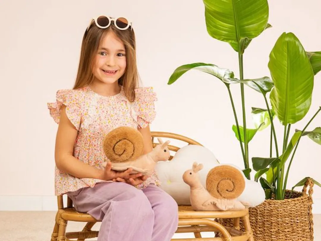 Teddy Hermann Knuffeldier Slak - Bruin 20cm