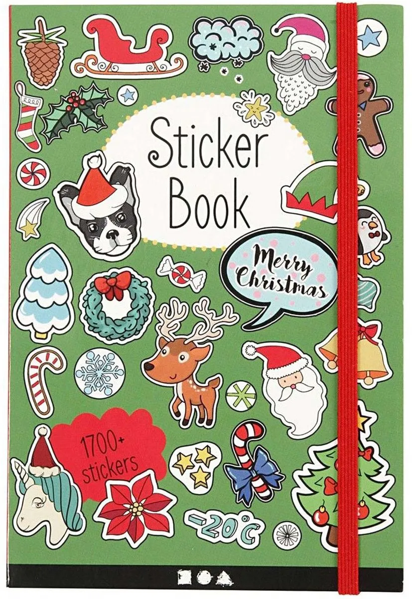 Creativ Company Kerstmotieven Stickerboek 1700 Stickers
