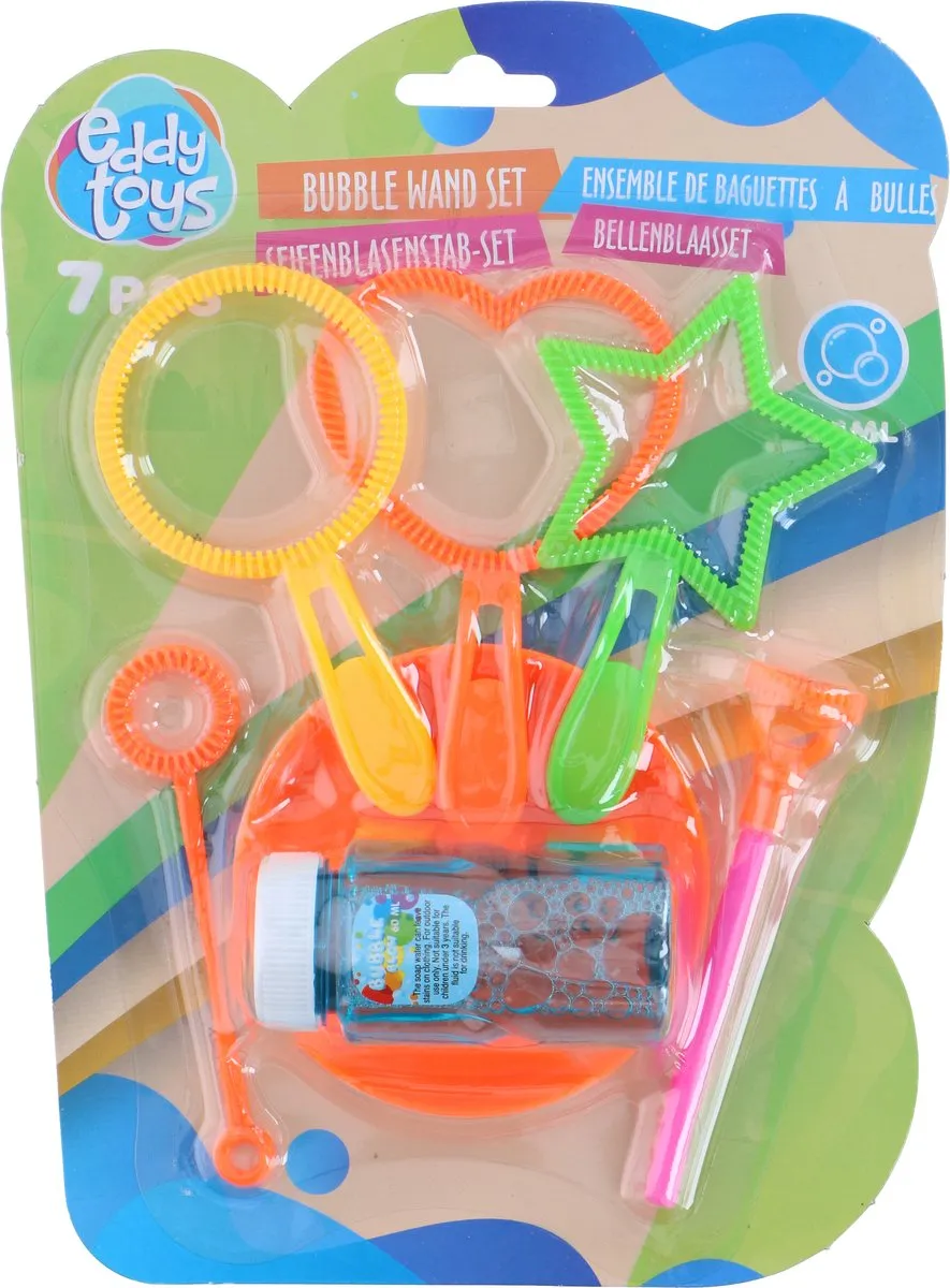 Eddy Toys Bellenblaas Set 7-delig - Meerkleurig