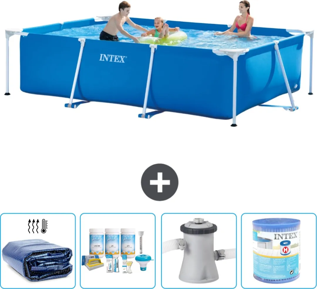 Intex Rechthoekig Frame Zwembad 300x200x75cm