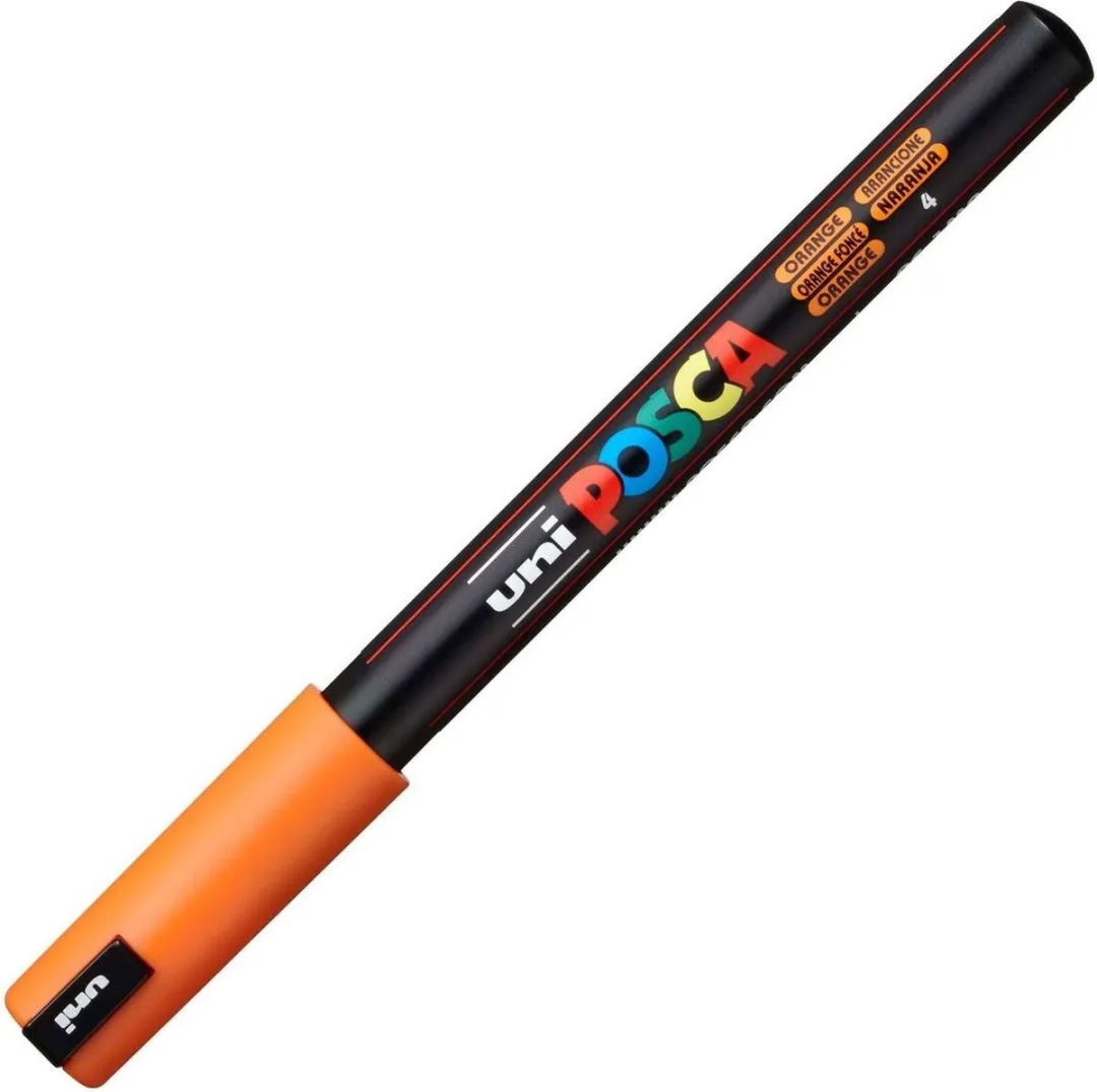 Posca PC-1MR Markeerstiften - 6 Stuks - Donkeroranje