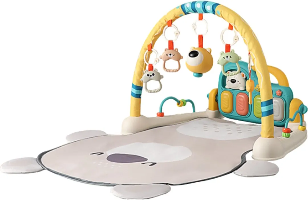 Eco Toys Cute Bear Groen Speelkleed met Speelboog - Multicolor
