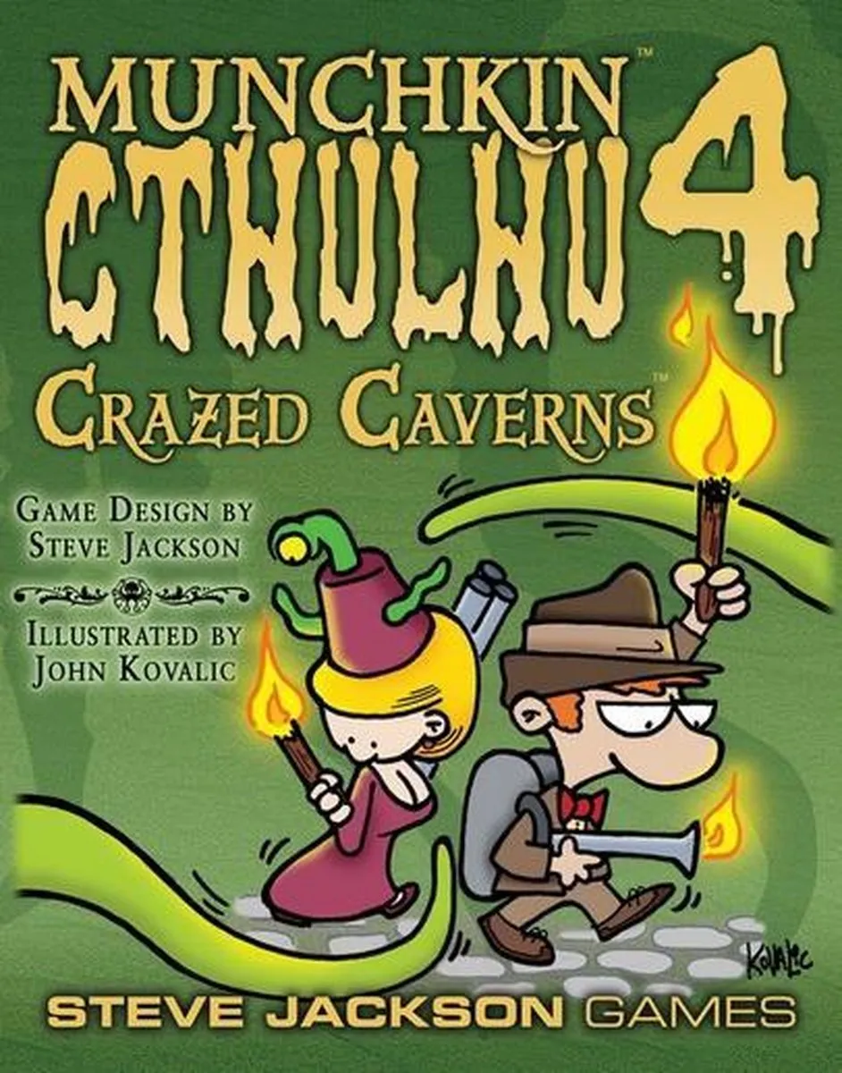 Steve Jackson Games Munchkin Cthulhu 4 Crazed Caverns - Bordspel
