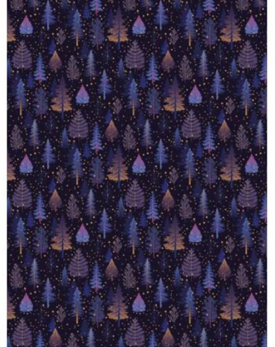 Decopatch Texture Papier Kerstnacht Limited Edition - 4 Stuks