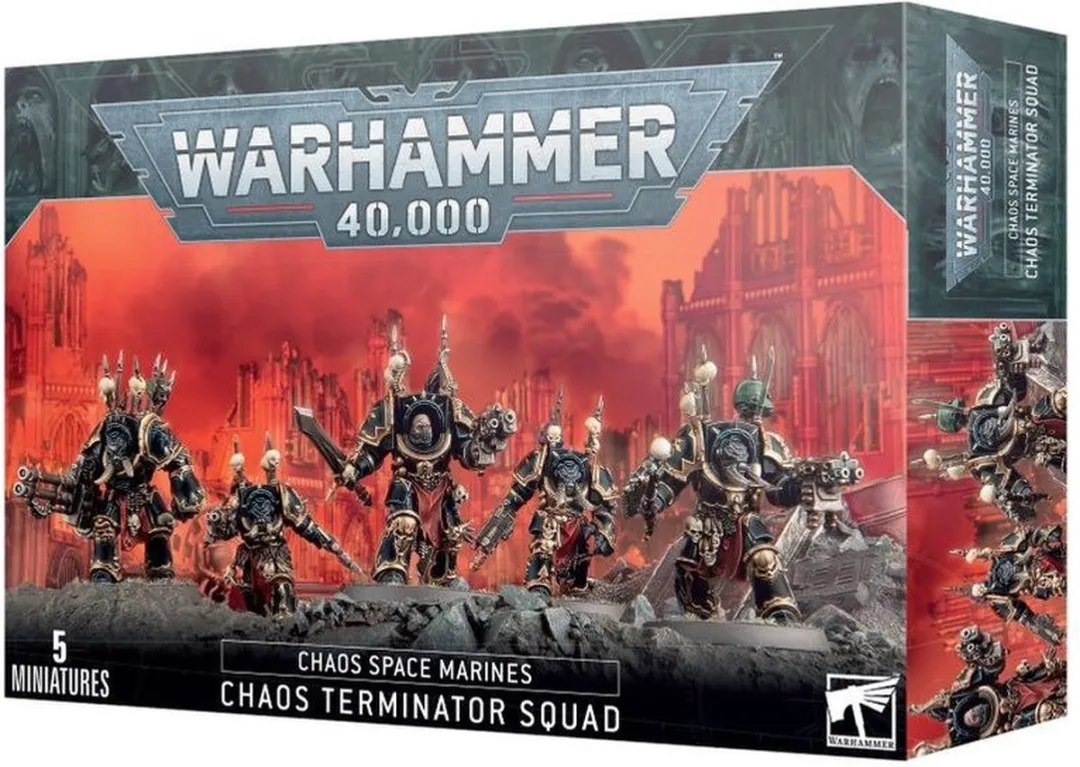 Games Workshop Warhammer 40.000 Chaos Space Marines Terminators 5 Stuks