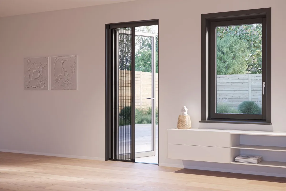 Bruynzeel S900 Plisséhordeur 96x206-209cm Antraciet