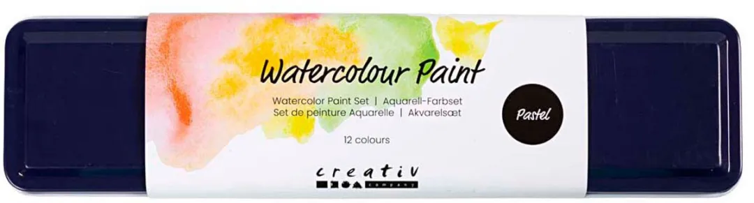 Creativ Company Aquarelset 12 Kleuren Pastel