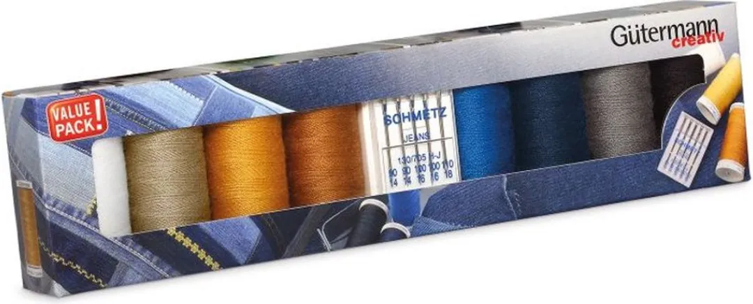 Gutermann Denim Naaigarenset - 13 Stuks
